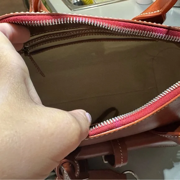 Dooney & Bourke Florentine Toscana Satchel in Ginger - Picture 6 of 7